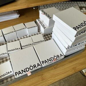 20 Pandora Jewelry Boxes - Assorted Sizes